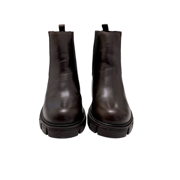 Steve Madden Boots Rankel Brown Leather booties Sz 7.5 - Picture 4 of 10